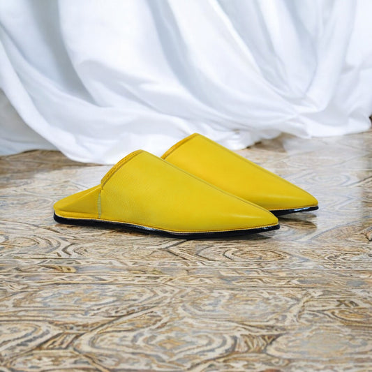 Ziwani Moroccan Leather Slippers – Handmade by BLEGHTI